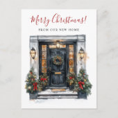 メリークリスマスニューホームフロントドアムービング 案内ポストカード (正面)