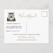 メリークリスマスニューホームフロントドアムービング 案内ポストカード (裏面)