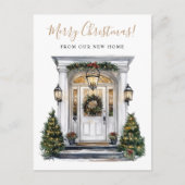 メリークリスマスニューホームフロントドアムービング 案内ポストカード (正面)