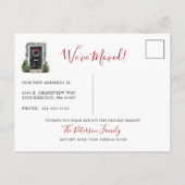 メリークリスマスニューホームフロントドアムービング 案内ポストカード (裏面)