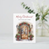 メリークリスマスニューホームフロントドアムービング 案内ポストカード (スタンド正面)