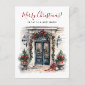 メリークリスマスニューホームフロントドアムービング 案内ポストカード (正面)