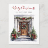 メリークリスマスニューホームフロントドアムービング 案内ポストカード (正面)