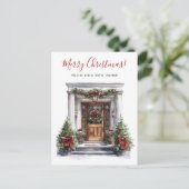 メリークリスマスニューホームフロントドアムービング 案内ポストカード (スタンド正面)