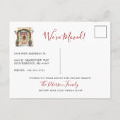 メリークリスマスニューホームフロントドアムービング 案内ポストカード (裏面)