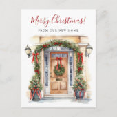 メリークリスマスニューホームフロントドアムービング 案内ポストカード (正面)