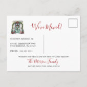 メリークリスマスニューホームフロントドアムービング 案内ポストカード (裏面)