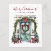 メリークリスマスニューホームフロントドアムービング 案内ポストカード (正面)