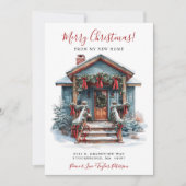 メリークリスマスニューホームフロントドアムービング 案内状 (正面)