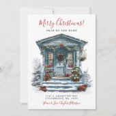 メリークリスマスニューホームフロントドアムービング 案内状 (正面)