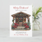 メリークリスマスニューホームフロントドアムービング 案内状 (スタンド正面)