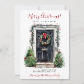 メリークリスマスニューホームフロントドアムービング 案内状 (正面)