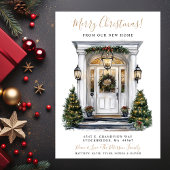 メリークリスマスニューホームフロントドアムービング 案内状