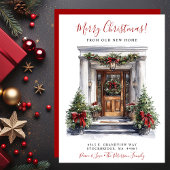 メリークリスマスニューホームフロントドアムービング 案内状