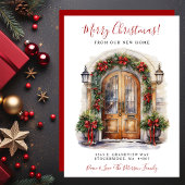 メリークリスマスニューホームフロントドアムービング 案内状