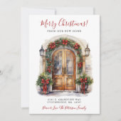 メリークリスマスニューホームフロントドアムービング 案内状 (正面)