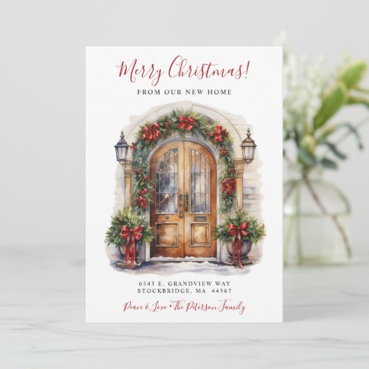 メリークリスマスニューホームフロントドアムービング 案内状 (スタンド正面)