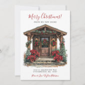 メリークリスマスニューホームフロントドアムービング 案内状 (正面)