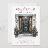 メリークリスマスニューホームフロントドアムービング 案内状 (正面)