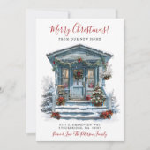 メリークリスマスニューホームフロントドアムービング 案内状 (正面)