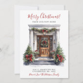 メリークリスマスニューホームフロントドアムービング 案内状 (正面)