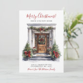 メリークリスマスニューホームフロントドアムービング 案内状 (スタンド正面)