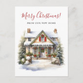 メリークリスマスニューホームムービング 案内ポストカード (正面)