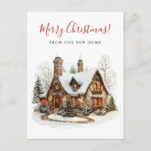 メリークリスマスニューホームムービング 案内ポストカード (正面)