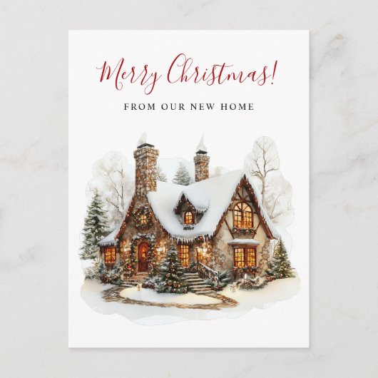メリークリスマスニューホームムービング 案内ポストカード (正面)