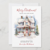 メリークリスマスニューホームムービング 案内状 (正面)