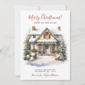 メリークリスマスニューホームムービング 案内状 (正面)