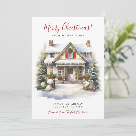 メリークリスマスニューホームムービング 案内状 (スタンド正面)