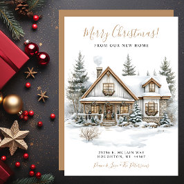 メリークリスマスニューホームムービング 案内状