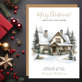 メリークリスマスニューホームムービング 案内状
