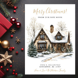 メリークリスマスニューホームムービング 案内状