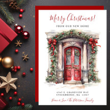 メリークリスマスニューホームレッドドアムービング