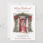 メリークリスマスニューホームレッドドアムービング 案内状 (正面)