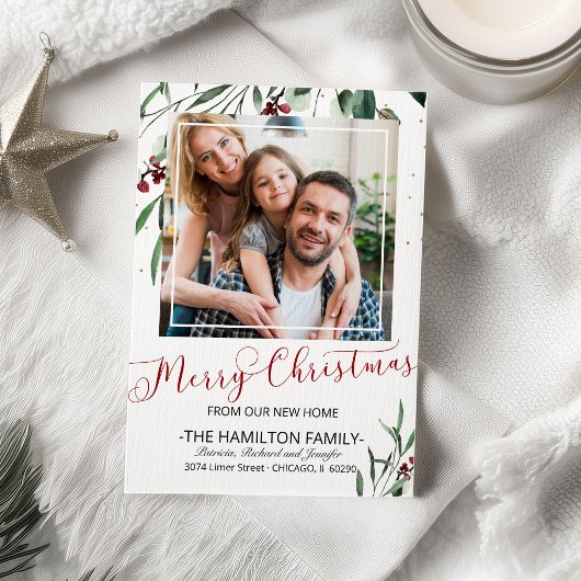 メリークリスマスニューホーム引越し発表写真 シーズンカード