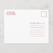 メリークリスマスニューホーム引越し発表写真 シーズンポストカード (裏面)