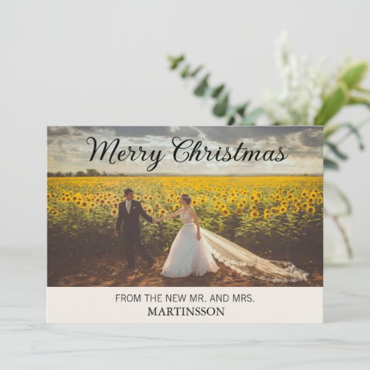 メリークリスマスニューミセス・フォトホリデー シーズンカード (スタンド正面)