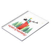 メリークリスマスニューヨークサンタクロースのリブの像 ノートブック (左側)