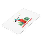 メリークリスマスニューヨークサンタクロースのリブの像 マグネット (左側)