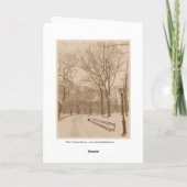 メリークリスマスニューヨークセントラルパークスノー シーズンカード (裏面)