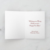 メリークリスマスニューヨークセントラルパークスノー シーズンカード (内部)