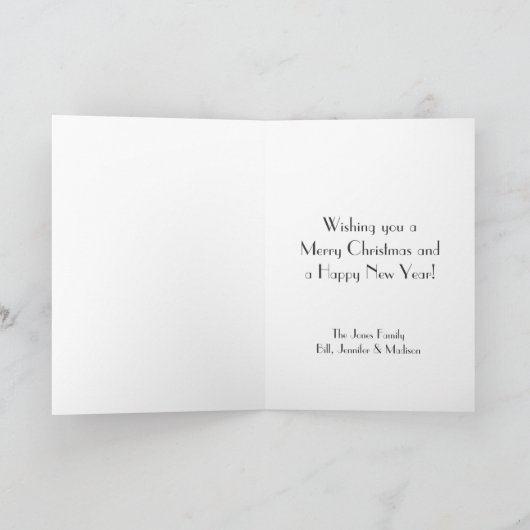 メリークリスマスニューヨークセントラルパーク シーズンカード (内部)