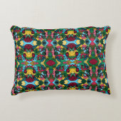 メリークリスマスニューログラフィック&ブラックライン アクセントクッション (正面)