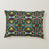 メリークリスマスニューログラフィック&ブラックライン アクセントクッション (裏面)