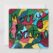 メリークリスマスニューログラフィック&ブラックライン シーズンカード (正面)