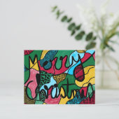 メリークリスマスニューログラフィック&ブラックライン シーズンポストカード (スタンド正面)