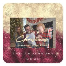 メリークリスマスニュー金ゴールドグリッターフォトビート